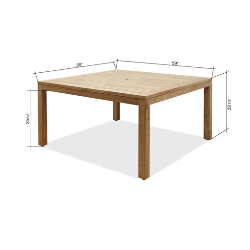 Midtown Concept Rinjani Square Outdoor Dining Table - SC RINJANI_SQR