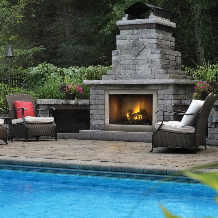 Napoleon Fireplaces Riverside Clean Face Outdoor Gas Fireplace, Napoleon, 42" - GSS42CFN