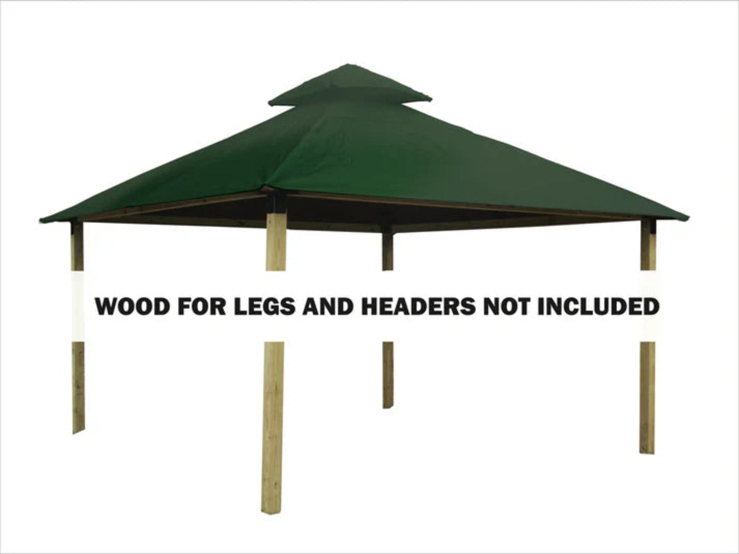 GREE Riverstone Industries ACACIA AGK14-SD 14 sq. ft. Gazebo Roof Framing And Mounting Kit with Sundura Canopy - AGK14-SD RED