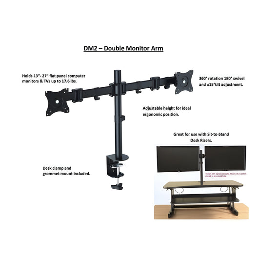 Positive Posture Rocelco DADR Platinum Ergonomic Bundle - R DADRB-DM2-MAF