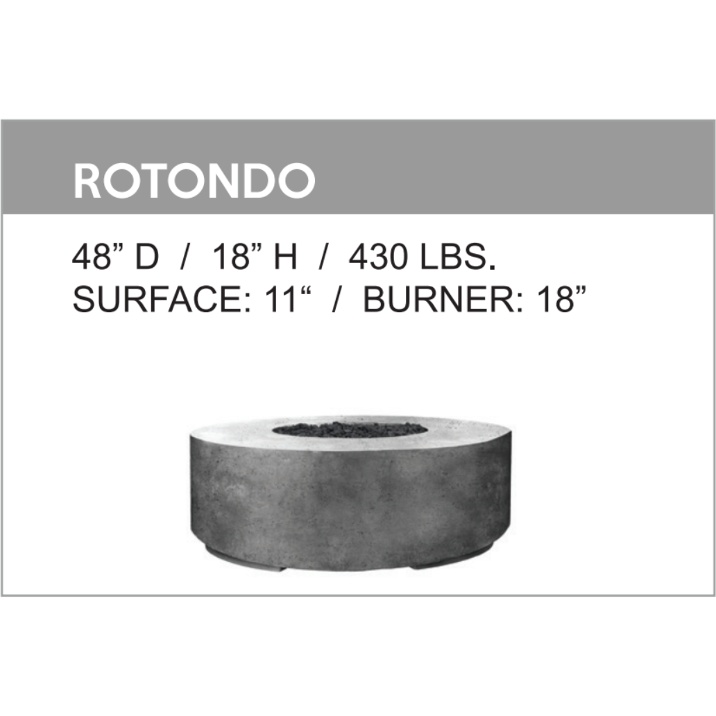 Rotondo Fire Table Dimensions