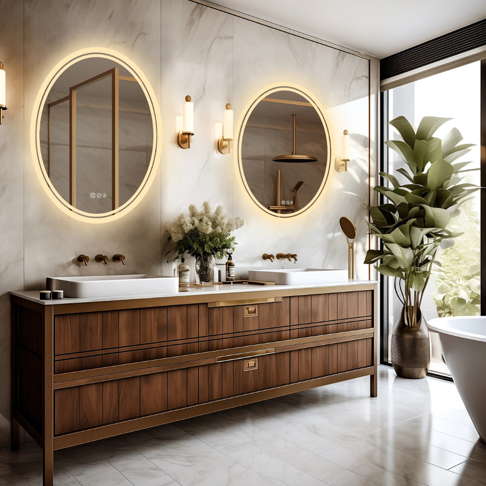 Round LED Bathroom Mirror - Procure Décor