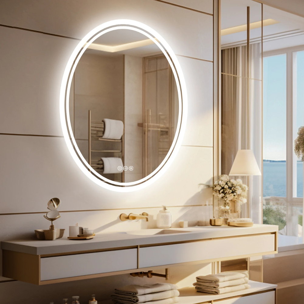 Round LED Bathroom Mirror - Procure Décor