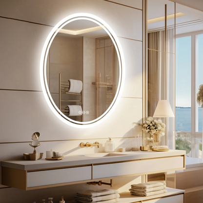Round LED Bathroom Mirror - Procure Décor
