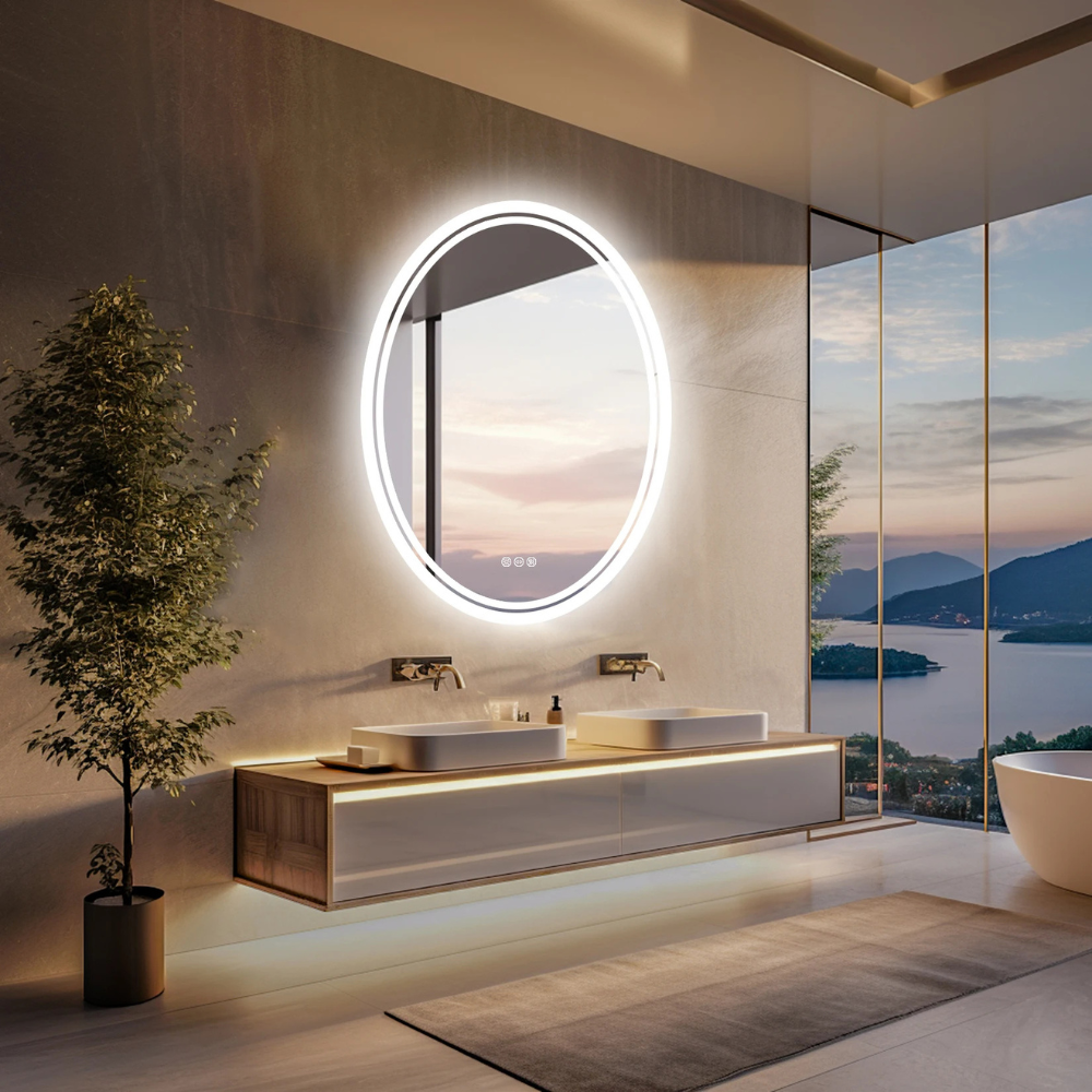 Round LED Bathroom Mirror - Procure Décor