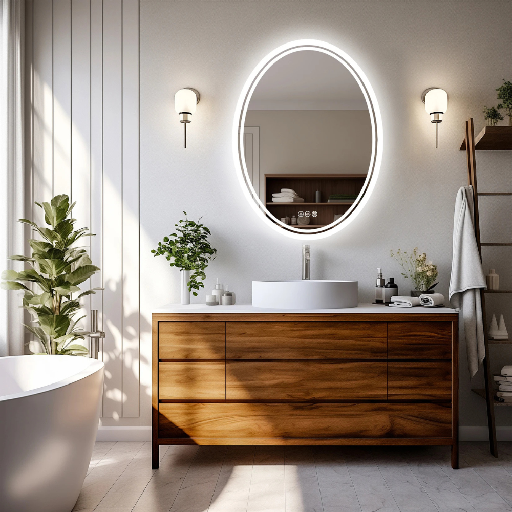 Round LED Bathroom Mirror - Procure Décor