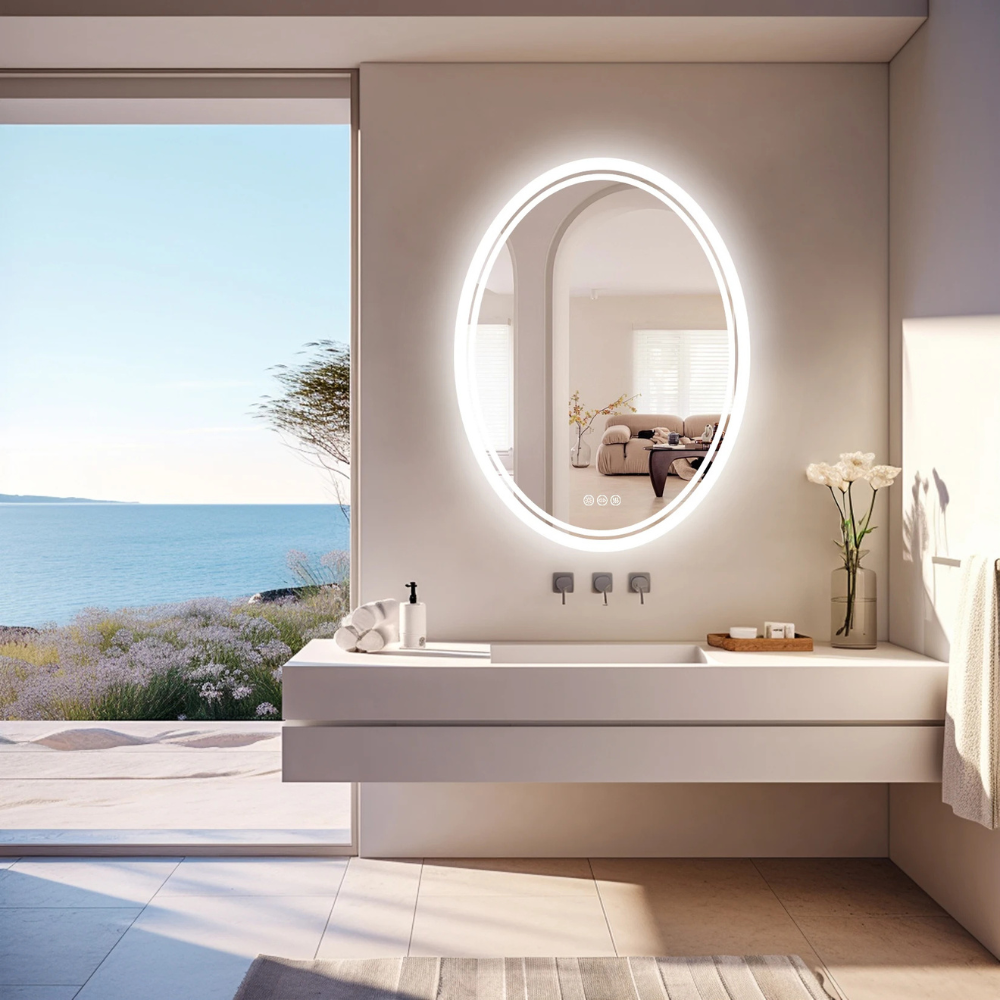 Round LED Bathroom Mirror - Procure Décor