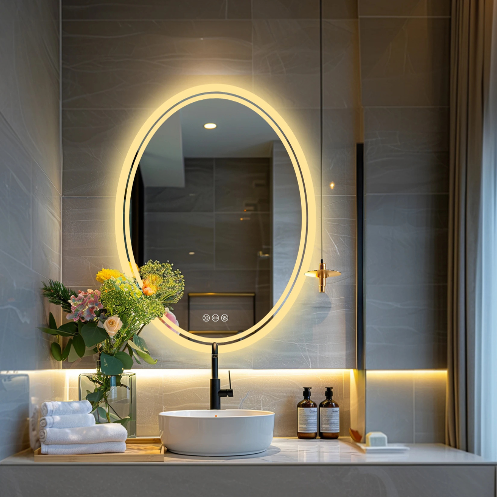 Round LED Bathroom Mirror - Procure Décor