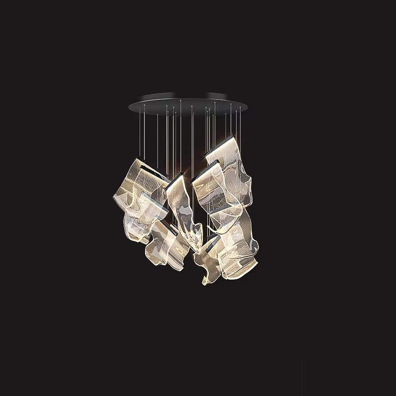Round Sheets Chandelier - Procure Décor