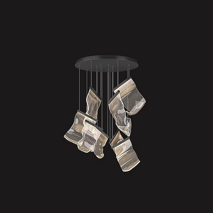 Round Sheets Chandelier - Procure Décor