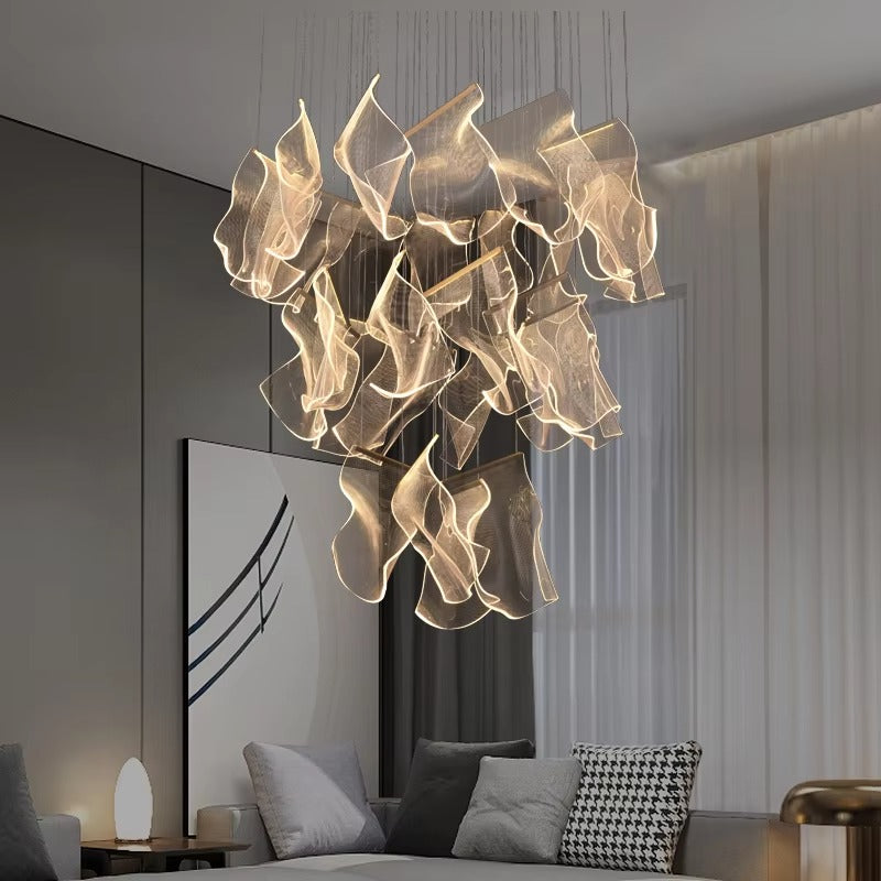 Round Sheets Chandelier - Procure Décor
