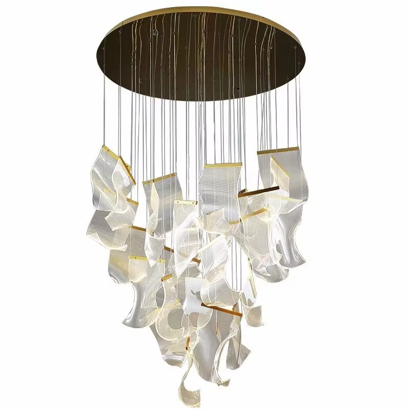 Round Sheets Chandelier - Procure Décor