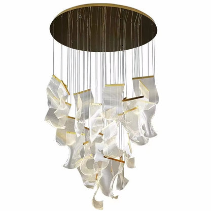 Round Sheets Chandelier - Procure Décor