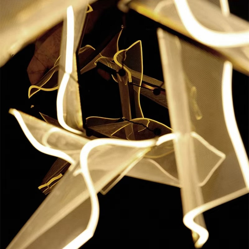 Round Sheets Chandelier - Procure Décor
