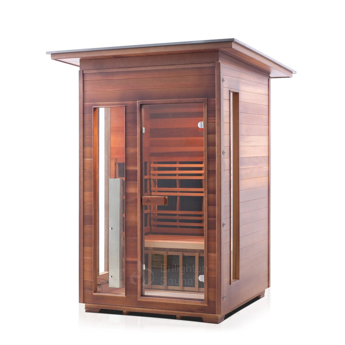 Enlighten Sauna InfraNature Rustic - 2-Person Outdoor Sauna - 17376