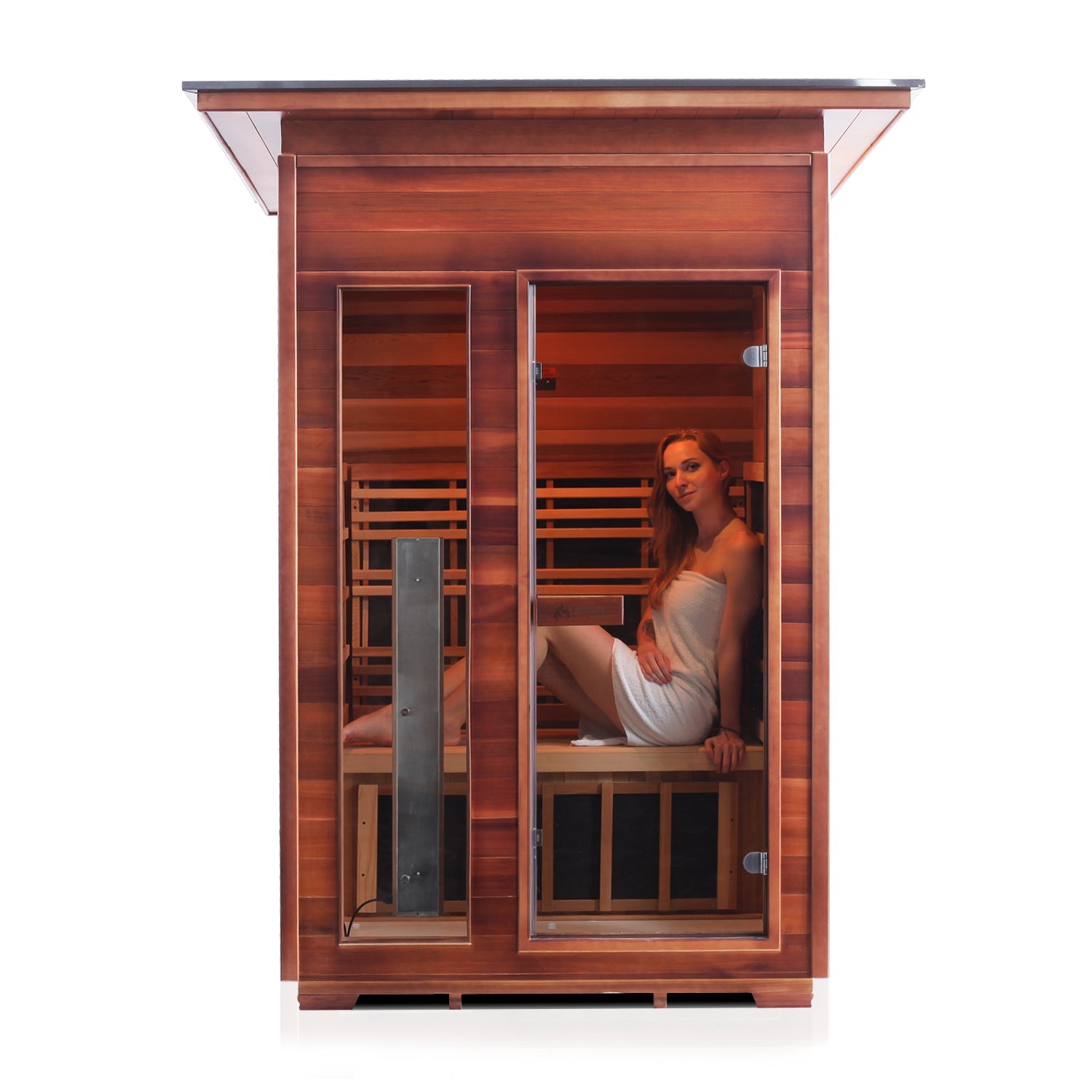 Enlighten Sauna InfraNature Rustic - 2-Person Outdoor Sauna - 17376