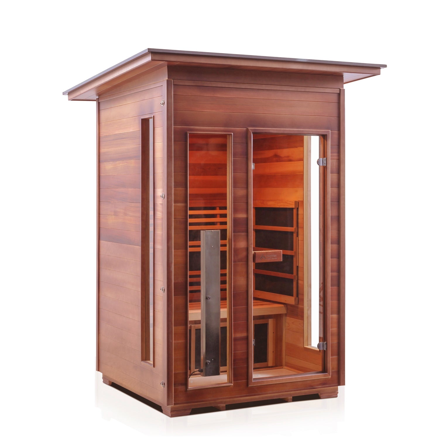 Enlighten Sauna InfraNature Rustic - 2-Person Outdoor Sauna - 17376