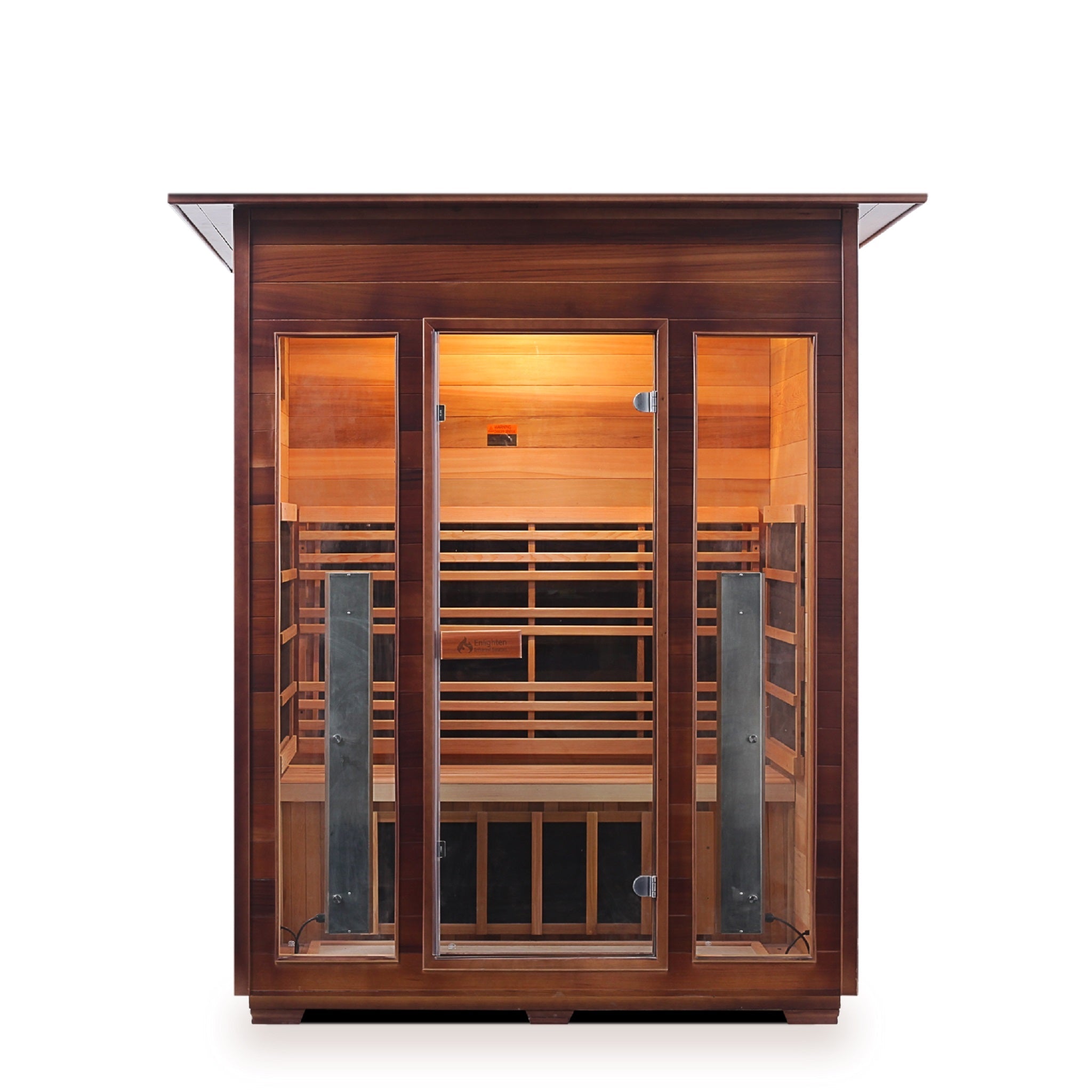 Enlighten Sauna InfraNature Rustic 3-Person Indoor Sauna - I-17377