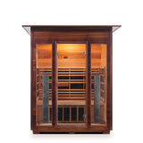 Enlighten Sauna InfraNature Rustic 3-Person Indoor Sauna - I-17377