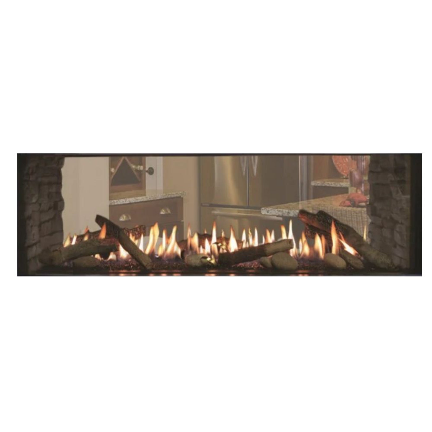Empire Rustic Log Set for Empire Boulevard DV Linear Gas Fireplace - LSM1THF