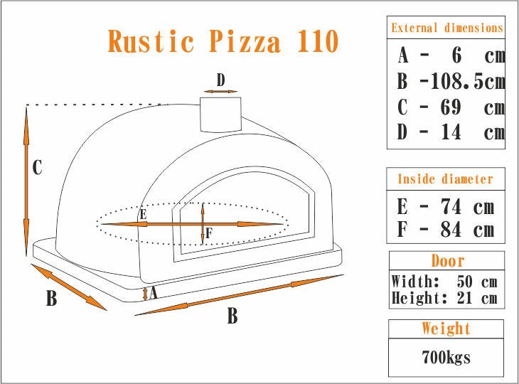 RUSTIC PIZZAIOLI PREMIUM PIZZA OVEN **BEST SELLER**