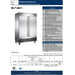 SABA S-47F - Two Door Commercial Reach-In Stainless Steel Freezer - S-47F