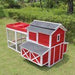 Merry Products & Garden Red Barn Chicken Coop with Roof Top Planter - PTH0310010401