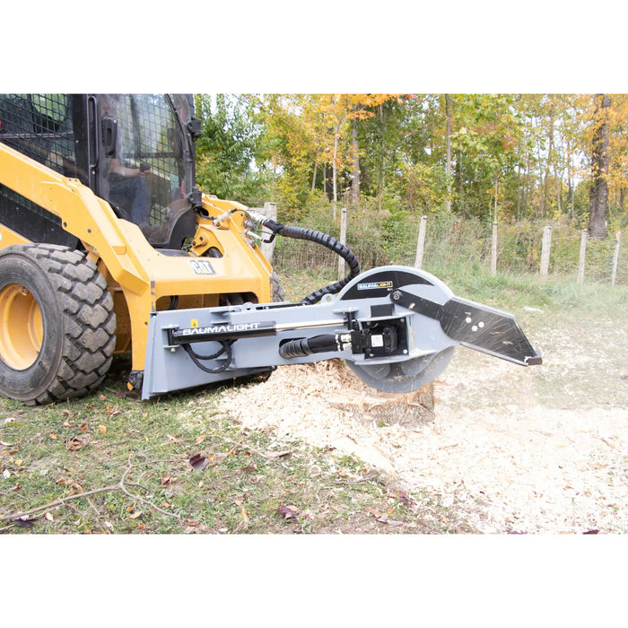 Baumalight S22 Stump Grinder With 12V Swing Actuator For Skid Steers - BML-S22-S450-AUX