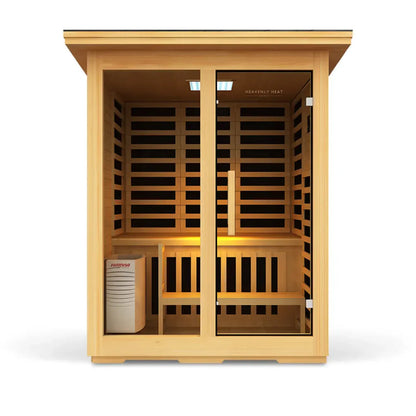 Heavenly Heat Outdoor Combination 2 Person Sauna - 387605770560