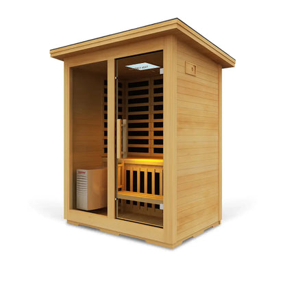 Heavenly Heat Outdoor Combination 2 Person Sauna - 387605770560