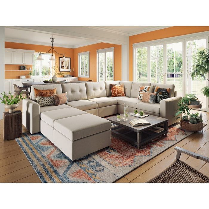 LINSY HOME RUBIK III 5 Seats With Corner & 2 Ottomans - US-LH-SPF-Sofa-S800-A11-521-0-00