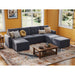 LINSY HOME RUBIK III 4 Seat With 3 Ottomans And An Additional Set Of Covers - US-LH-SPF-Sofa-S800-AD-43-0-00