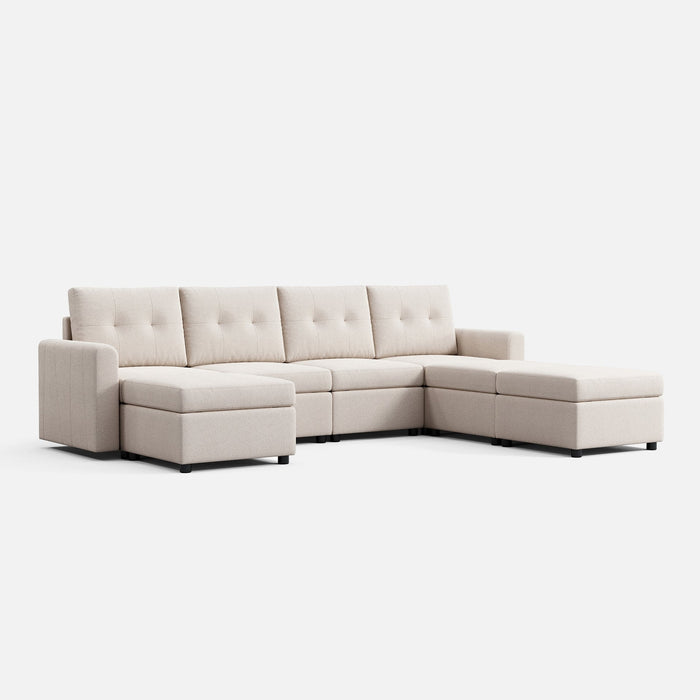 LINSY HOME RUBIK III 4 Seat With 3 Ottomans And An Additional Set Of Covers - US-LH-SPF-Sofa-S800-AD-43-0-00