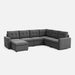 LINSY HOME RUBIK III 5 Seats With Corner & Ottoman - US-LH-SPF-Sofa-S800-A11-511-0-00