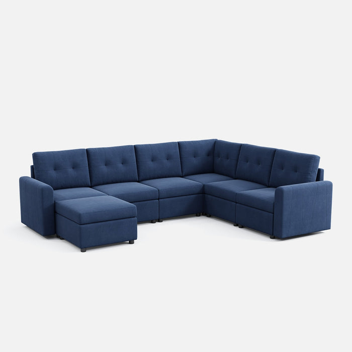 LINSY HOME RUBIK III 5 Seats With Corner & Ottoman - US-LH-SPF-Sofa-S800-A11-511-0-00