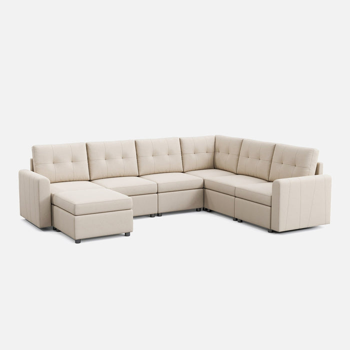 LINSY HOME RUBIK III 5 Seats With Corner & Ottoman - US-LH-SPF-Sofa-S800-A11-511-0-00