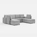 LINSY HOME RUBIK III 6 Seats With 2 Ottomans & Covers - US-LH-SPF-Sofa-S800-A-62100-BTS1-0-00