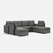 LINSY HOME RUBIK III 6 Seat With 2 Ottomans - S800-A11-62