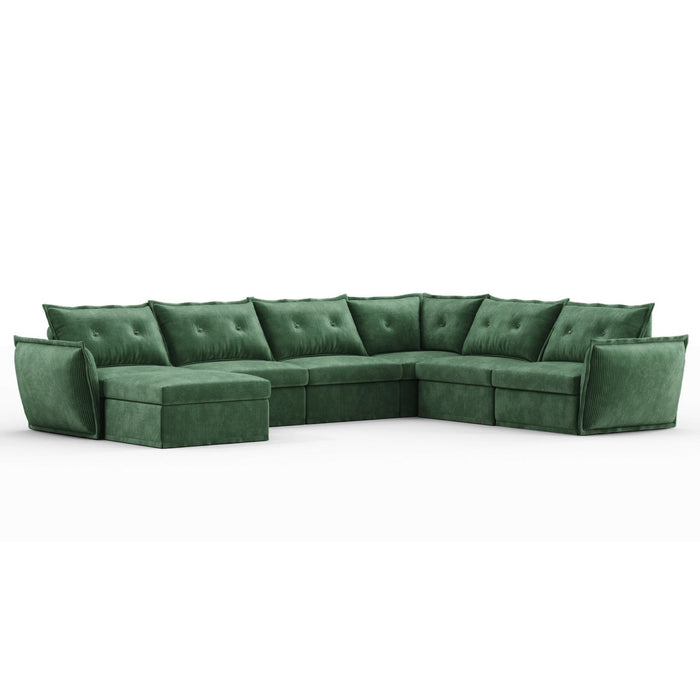 LINSY HOME RUBIK X 5 Seats With Corner & Ottoman - US-LH-SPF-Sofa-S866-A-5011-0-00