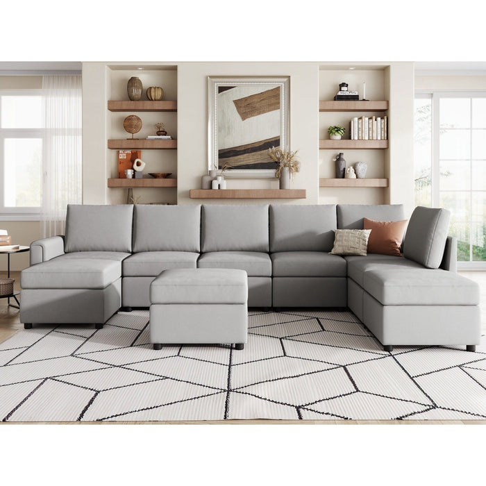 LINSY HOME RUBIK I 6 Seats with 3 Ottomans - US-LH-SPF-Sofa-S900-A11-63-0-00 Price