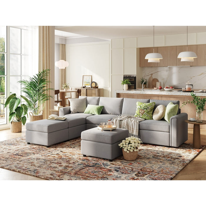 LINSY HOME RUBIK I 4 Seats with 3 Ottomans - US-LH-SPF-Sofa-S900-A11-43-0-00 Price