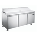 SABA SPS-72-18 - 72" Three Door Commercial Sandwich Prep Table with 18 Pans - SPS-72-18