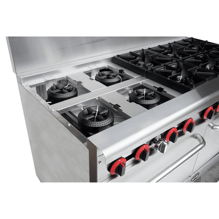 SABA GR-60 - Commercial Gas 10 Burner with Oven - GR-60