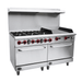 SABA GR60-G24 - Commercial Gas Range 6 Burner with 24" Gas Griddle & Bottom Oven - GR60-G24