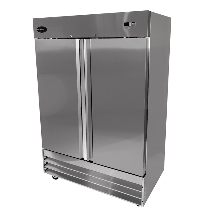 SABA S-47F - Two Door Commercial Reach-In Stainless Steel Freezer - S-47F