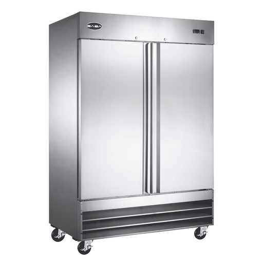 SABA S-47F - Two Door Commercial Reach-In Stainless Steel Freezer - S-47F