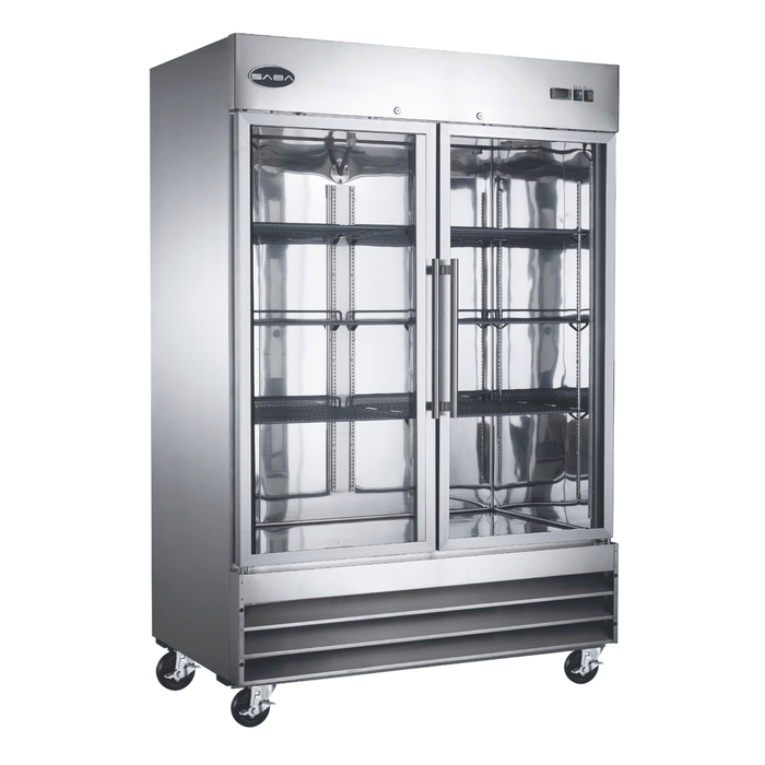 SABA S-47RG - Two Glass Door Commercial Reach-In Cooler - S-47RG