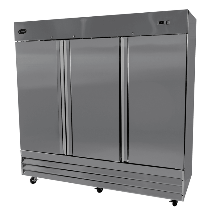 SABA S-72F - Three Door Commercial Reach-In Stainless Steel Freezer - S-72F