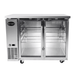 SABA SBB-24-48GSS - 24" Depth 48" Two Glass Door Commercial Back Bar Cooler Stainless Steel - SBB-24-48GSS