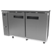 SABA SBB-24-48SS - 24" Depth 48" Two Door Commercial Back Bar Cooler Stainless Steel - SBB-24-48SS